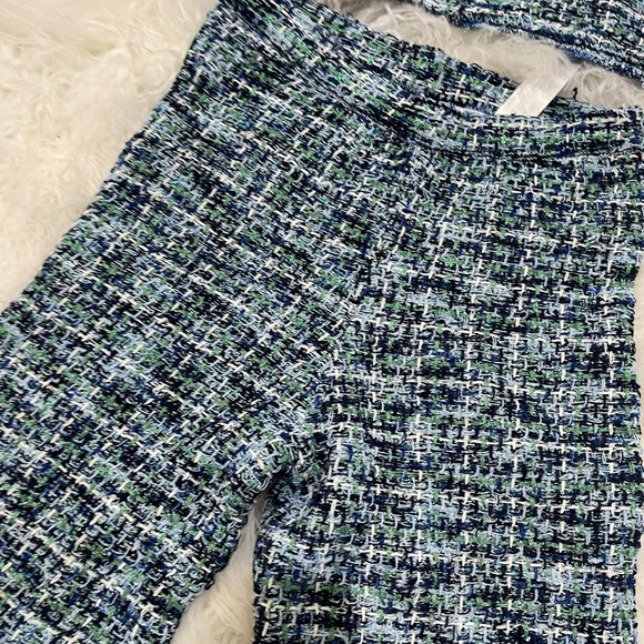 Zara blue textured weave pants and tub top - Picture 5 of 8